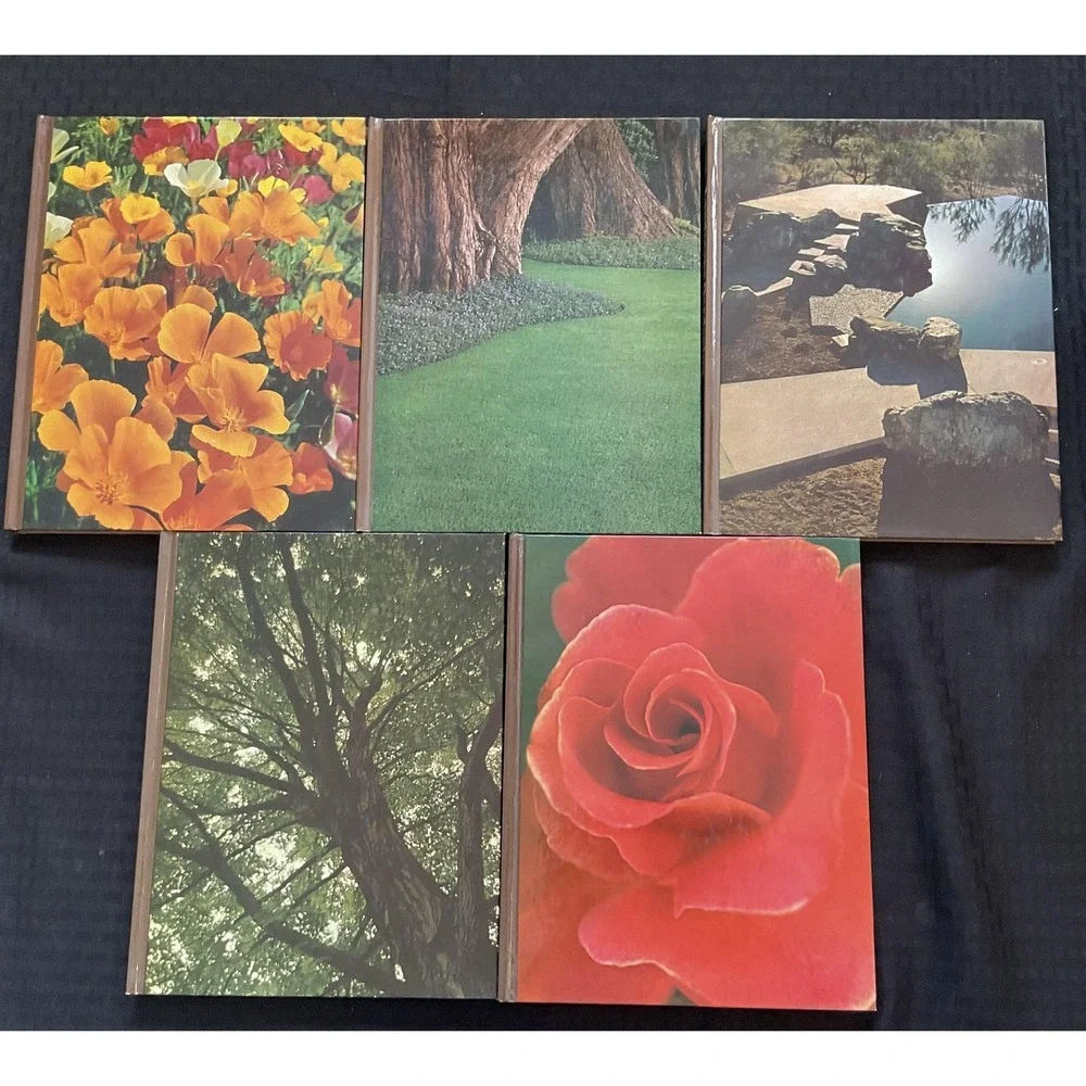 Vintage Time-Life Encyclopedia of Gardening Book Lot‎ Annuals Roses Trees